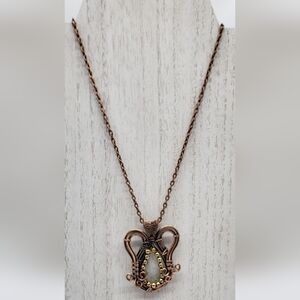 369- Natural Moonstone Pendant Handmade Wire Wrapped NWT